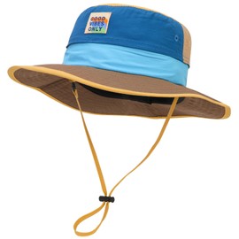 Jupsk Kids Adjustable Sun Hat, Toddler Bucket Hats, Multicolour, One Size, Unisex, Summer, Foldable, High Sun Protection, Children's Foldable Hat Outdoor Play Hats