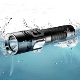 Decovolt Rechargeable LED Flashlight, 20000 Lumens, Waterproof, 3 Modes, Type-C Fast Recharging, Suitable for Outdoor Activities, 10 Years Warranty