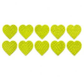 10 Pack Heart Reflective Stickers