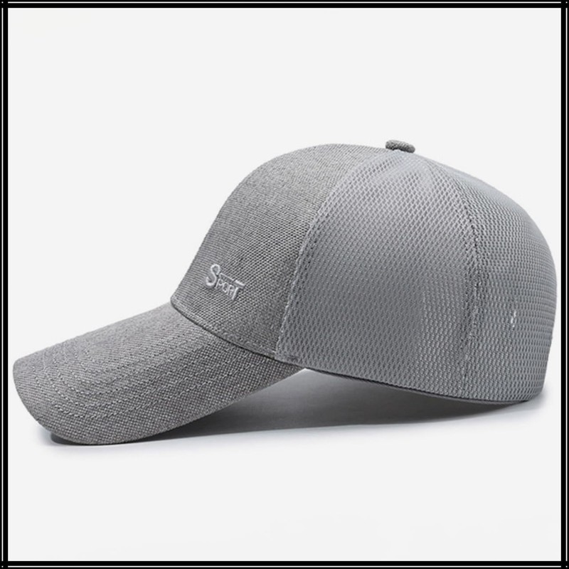 White Fang CZA485 Men's Cap, Mesh, Sun Hat, UV Protection,