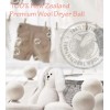 EcoJeannie Wool Dryer Balls - XL 100% Natural Virgin New