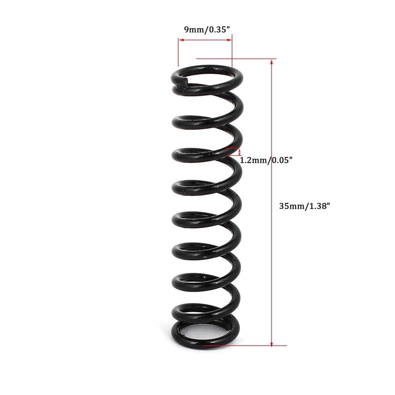 TOP-VIGOR 10Pcs Compression Spring, 1.2mm Wire Dia, 9mm OD, 35mm