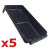 (Pack of 5) 4" Professional Paint Roller Trays for Decorators