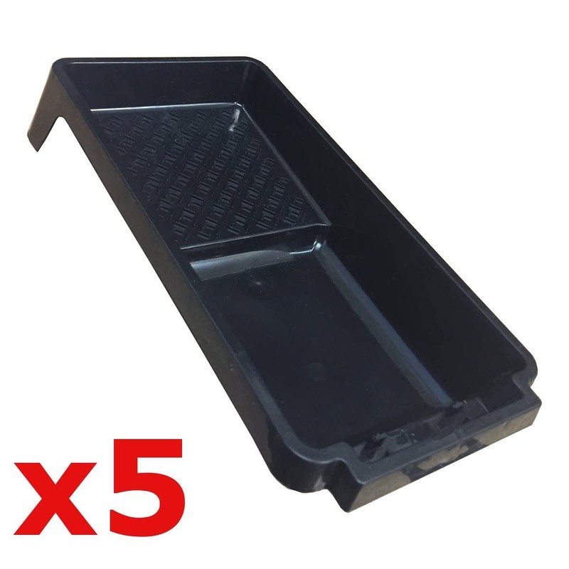 (Pack of 5) 4" Professional Paint Roller Trays for Decorators