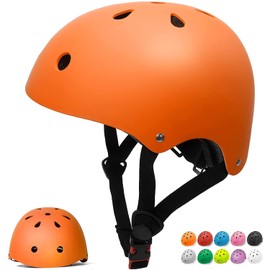 Glaf Toddler Helmet Kids Bike Helmets for 2-8 Years Old Baby Girls Boys Multi-Sport Helmet Adjustable Skateboard Bicycle Helmet Lightweight 3 Sizes for Toddler to Youth（Orange，Small）