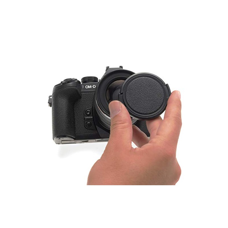 Etsumi VE-2361 Lens Cap, 2.0 inches (52 mm), One Touch
