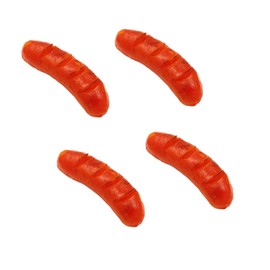 Frinnovan 8 Pack Artificial Hot Dog Fake Sausage Simulated Food Props for Display Lifelike Food Model Kitchen Home Hot Dog Decor Party Decoration Photography Props