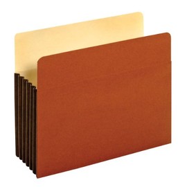 Globe-Weis/Pendaflex Tyvek File Pockets, 5.25-Inch Expansion, Letter Size, Brown, 10-Count (63274)