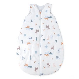Julius Zöllner Baby All-Season Sleeping Bag Made of Jersey Cotton, Standard 100 by Oeko-Tex, Made in Germany, Size 56, Little Fox