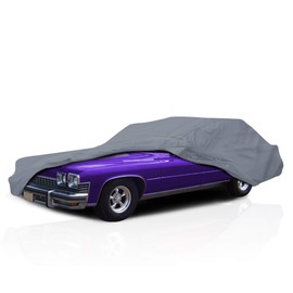5 Layer Car Cover for Pontiac Safari 1966-1987 Station Wagon 4-Door, Semi Custom Fit Full Coverage Pollution, Dust, Sun, Snow, Rain, Hail All Weather Protection, Breathable
