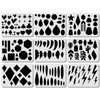 ORIGACH 9 Pcs Reusable Earrings Making Template Leather Earring Templates,