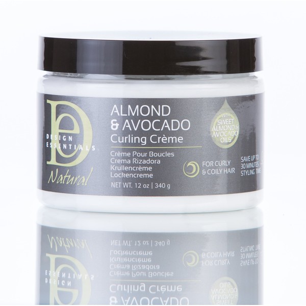 Design Essentials Natural Almond & Avocado Curling Creme, 12 Ounce