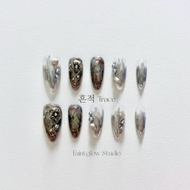 [Trace] Handmade nail tips - Coffin Egg / [흔적 Trace] 수제네일팁 - 코핀에그