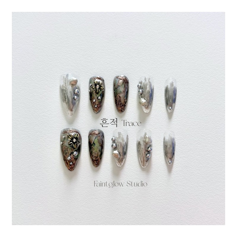 [Trace] Handmade nail tips - Coffin Egg / [흔적 Trace]