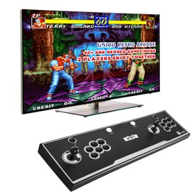 UNICO SNK Game Arcade, 44 Pre-loaded Genuine SNK Games, Two Joysticks for Two Player, HDMI Output to TV/Monitor