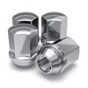 Edinstry 1709D-4 Chrome Duplex Bulge Lug Nuts, M14x1.5 Conical Seat