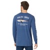 Salty Crew Bruce L/S Tee NavyHeather L - Men's Fashion