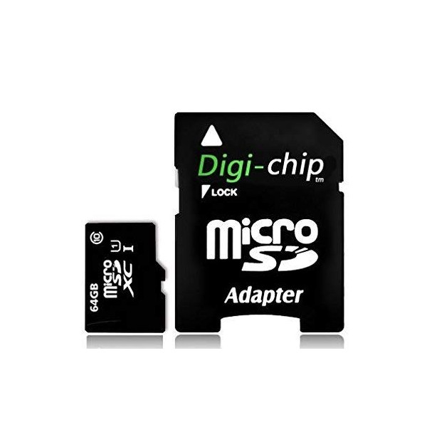 Digi Chip 64GB Micro-SD Class 10 Memory Card For Sony