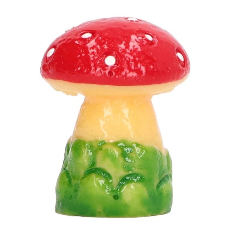 30pcs Dollhouse Mushroom Figurine Cute DIY Resin Micro Landscape Garden