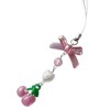 LEEINTO Keychain Cute Pink Cherry Cellphone Strap Strawberry Cherry Pendant