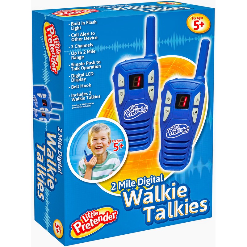 Little Pretender 2 Pack Walkie Talkies For Kids, 2 Mile