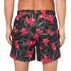 HUGO Men's Standard Tropical Leaf Swim Trunk, Black Currant, XX-Large
