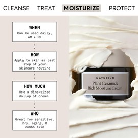 Naturium Naturium Plant Ceramide Rich Moisture Cream, Hydrating & Anti-Aging Skincare, 1.7 oz