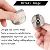 4Pcs Gas Stove Knob,Durable Metal Switch Control Stove Adaptors Knobs,Cooker