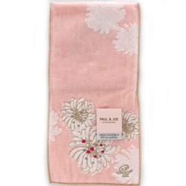 PAUL&JOE ACCESSOIRES 107518-9201-01 Women's Pocket Towel Handkerchief (Pink/100% Cotton), Flower, Floral Print, Hand Towel, Gift