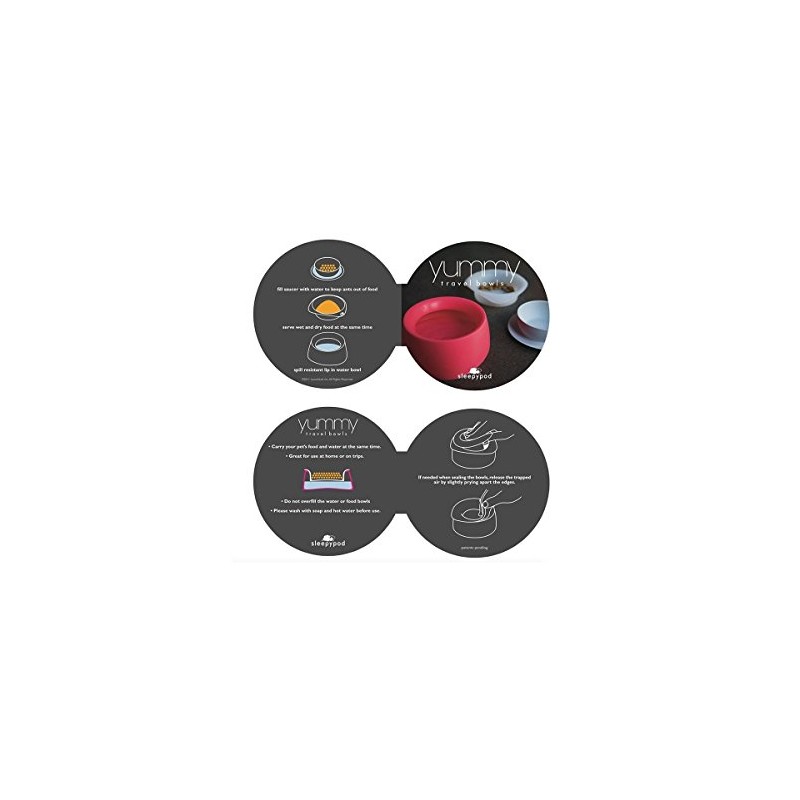 Sleepypod Yummy Travel Bowl Blueberry Medium