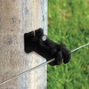 Patriot Wood Post Insulator Heavy-Duty Fencing Wire Screw On Polytape