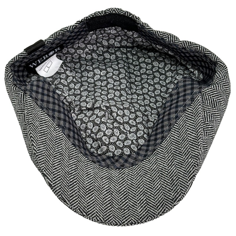 WEROR WEROR-324.1 Men's Flat Cap (56-57, Grey)