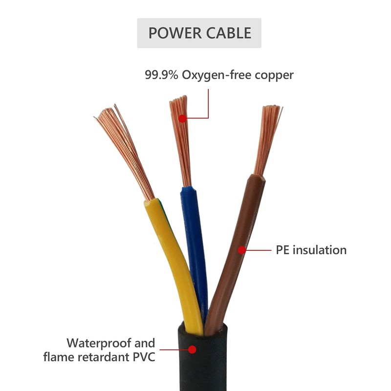 10A 250V Cable Power Cable 2 m IEC Cable Power