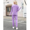 Marvmys Velvet Track Suits for Women Set Zip Up Sweatsuit