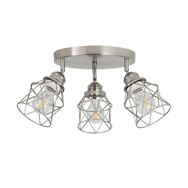 ABEAJAT Kitchen Light Fixtures - 3-Lights Multi-Directional Ceiling Lamp with
