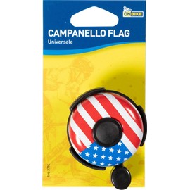 Universal Fahrradklingel aus lackiertem Stahl mit Fahnen