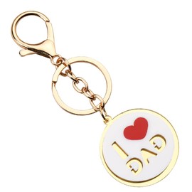 YangQian Birthday Gifts for Dad Daddy Gifts for Dads Father Gifts for Daddy I Love You Dad Keychain from Daughter Son Dad Gift Ideas Engraved Key Chain Charm for Dad