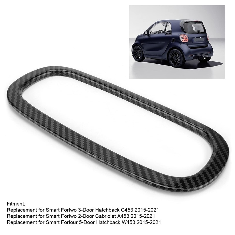 KIMISS Air Conditioning Button Placket, Carbon Fibre Style CD Panel