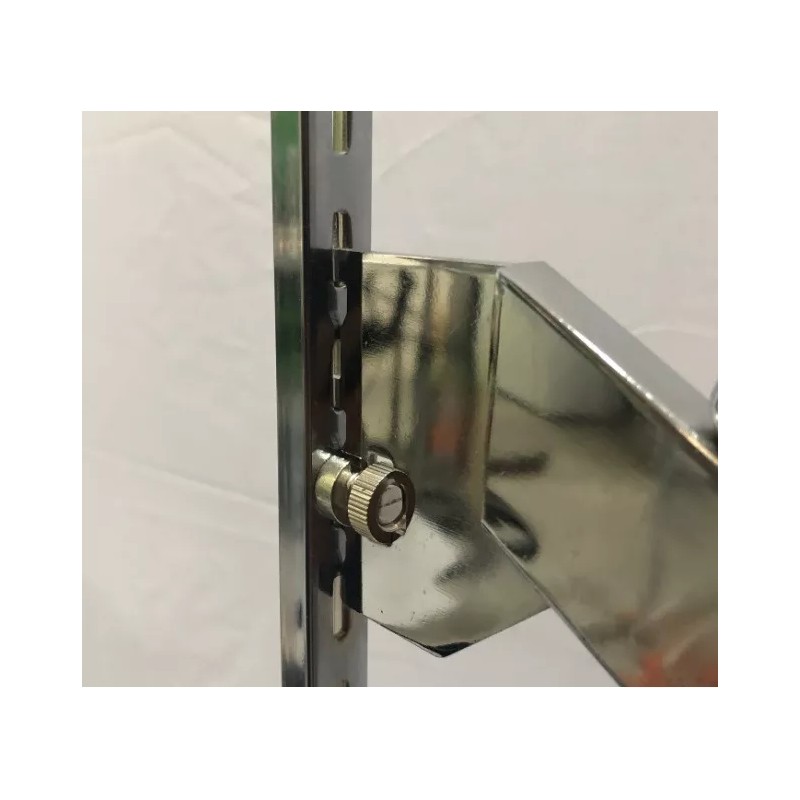 Exhivit Cascada Cromo Para Cremallera Exhibidor Ropa 12 Pzs