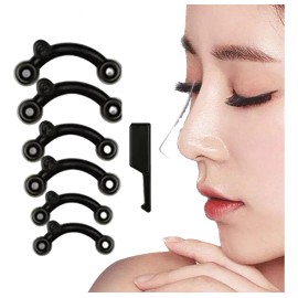 Respingador Nasal Corrector Nariz Pares Color Negro Talla Conjunto