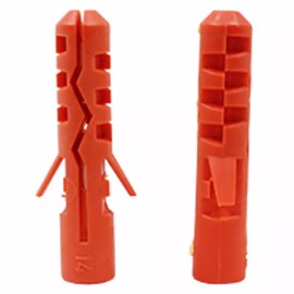 Mungo MN Mungo Nylon Drywall Plug Anchor, 1/4" Diameter, 1-3/16" Length, 100 Pack