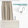 Popular Bath Ball Nickel Metal Shower Curtain Hooks Slips Through