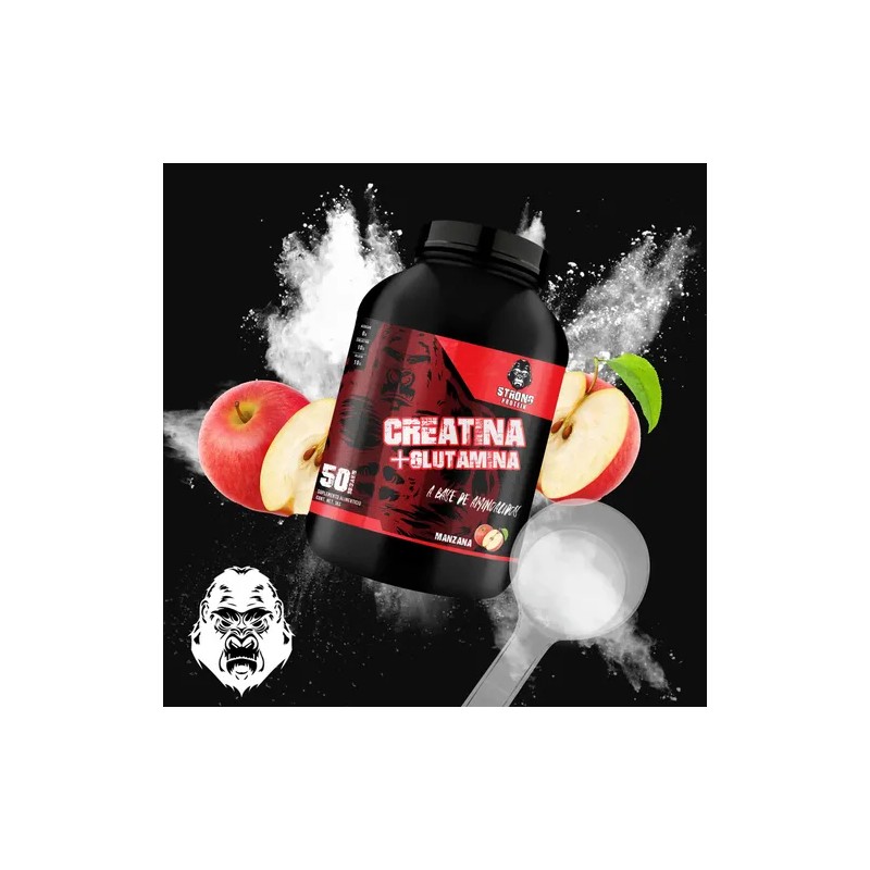 Creatina Glutamina 1 Kg Strong Protein 50servicios