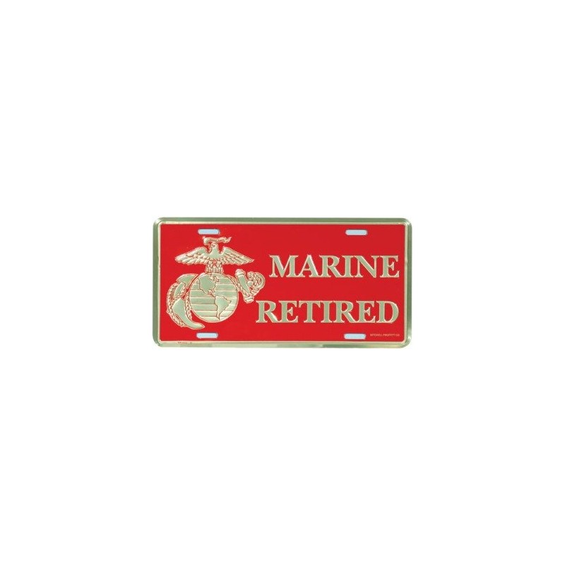 Mitchell Proffitt U.S. Marine Retired License Plate