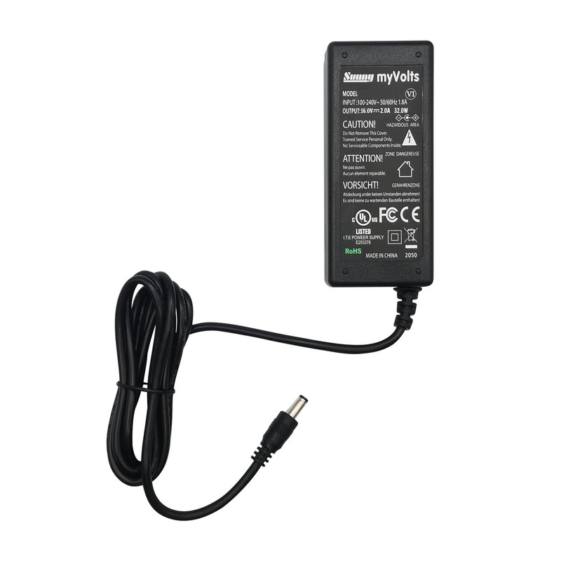 MyVolts 16 V EU power supply compatible with Yamaha 01X
