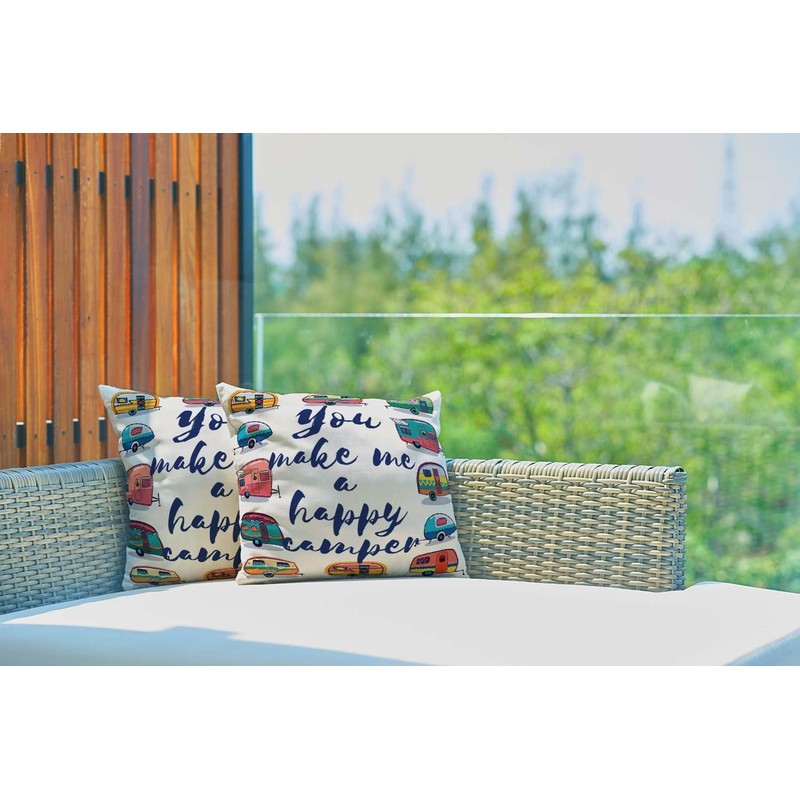 Musesh Decorative Pillow Cover 16x16 Inch, Home Pillow Cases Pack