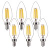 FLSNT 60W Equivalent LED Chandelier Light Bulbs, Dimmable LED B11