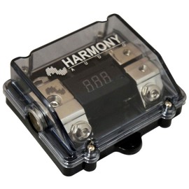 Harmony Audio HA-ANLD2 Car 2-Way ANL Digital Voltage Display Fuseholder 1/0GA in - 4GA Out