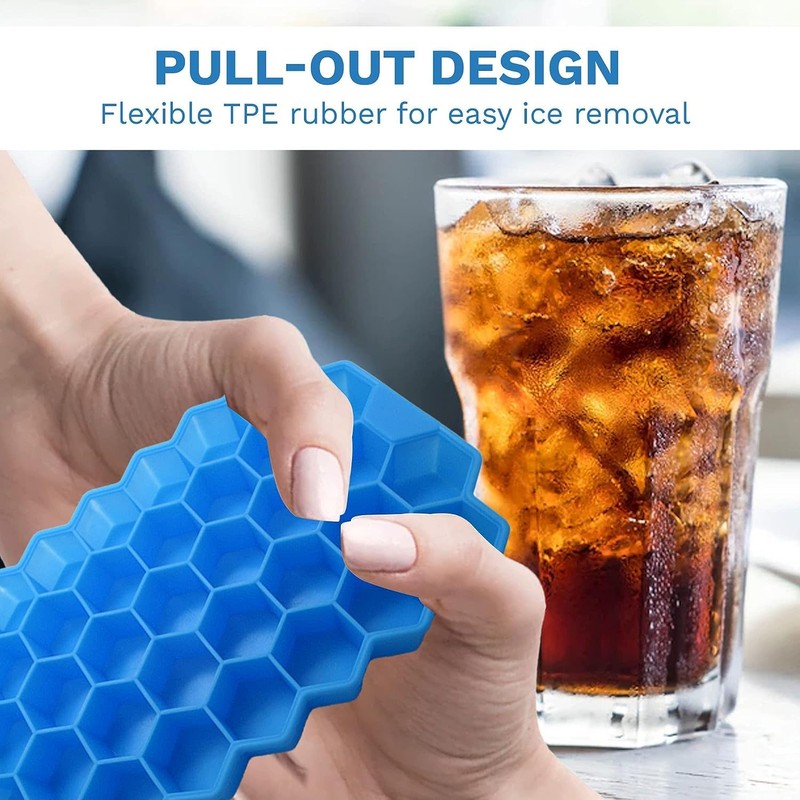 Gadgetime USA 1 Pack Honeycomb ice tray with Cover -