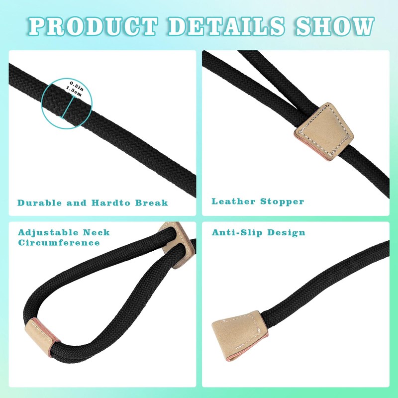Mini Pig Harness & Leash, Adjustable 8 Feet Long Rope